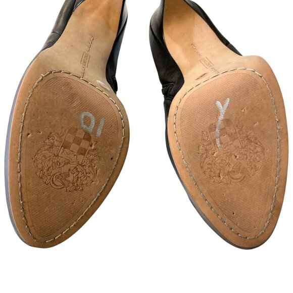 VINCE CAMUTO Elvin High Heeled Leather Booties Shoes Black - Picture 11 of 13